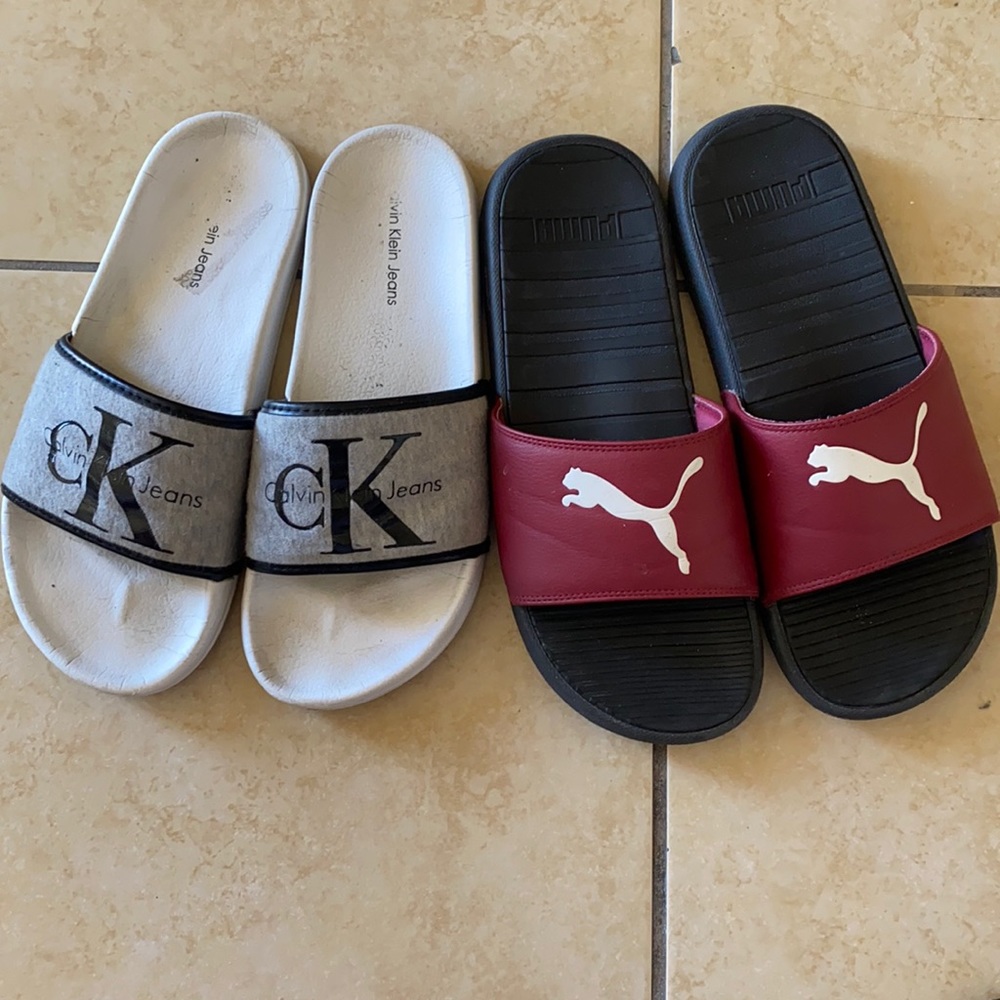 Bundle deal Puma Slides & Calvin Klein Slides